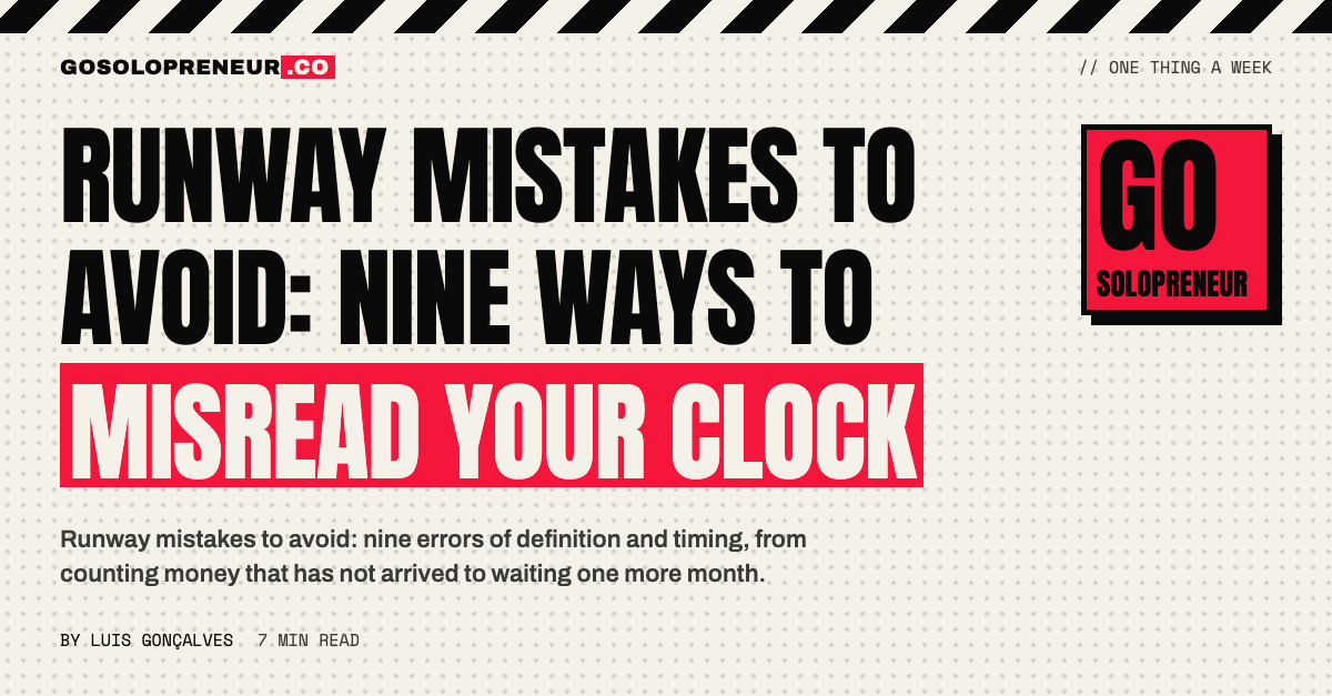 Runway Mistakes to Avoid: Nine Ways to Misread Your Clock
