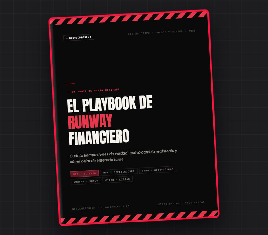 El Playbook de runway financiero, portada de la guía gratuita