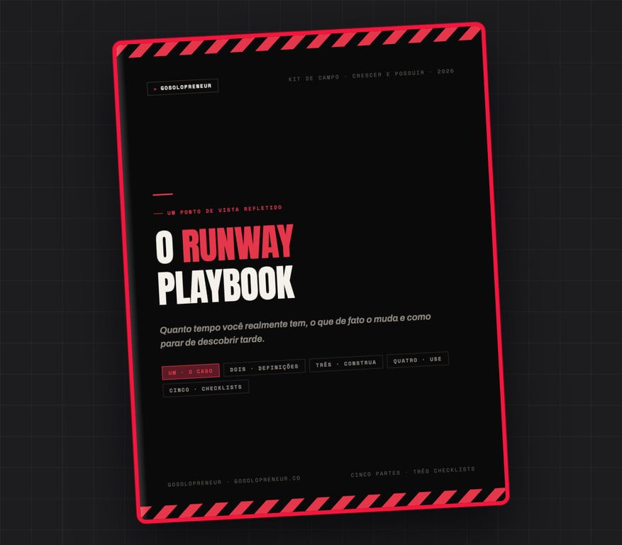 O Playbook de Runway, capa do guia gratuito