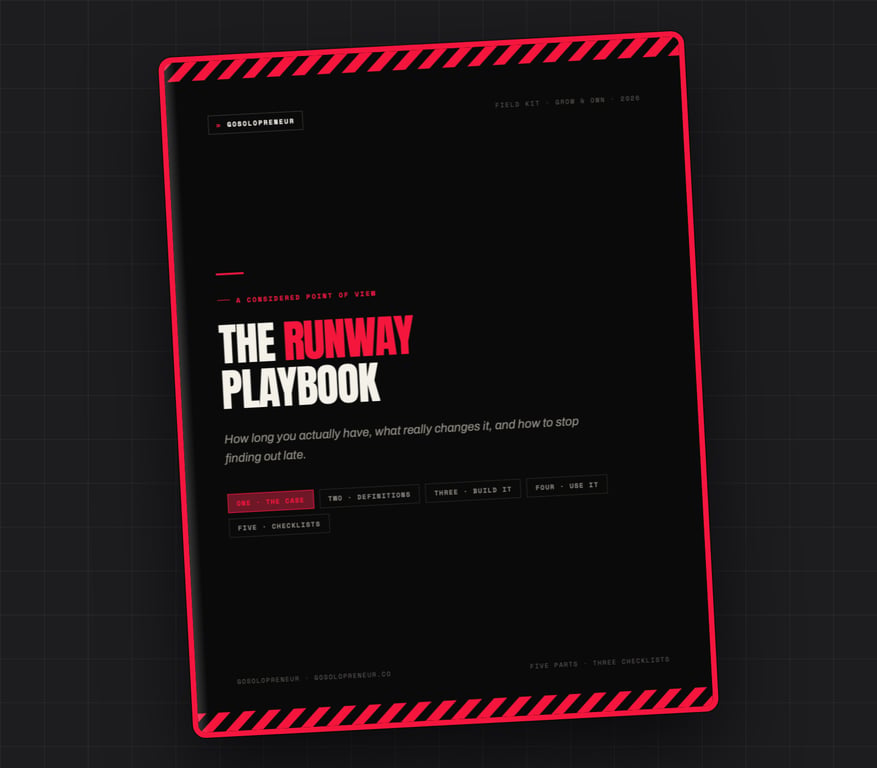 A Runway Playbook, az ingyenes útmutató borítója