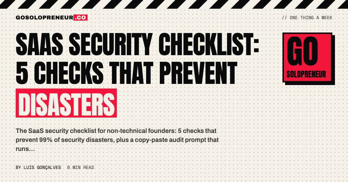 SaaS Security Checklist: 5 Checks That Prevent Disasters