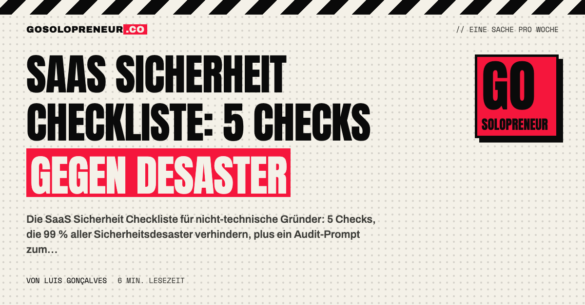 SaaS Sicherheit Checkliste: 5 Checks, die Sicherheitsdesaster verhindern