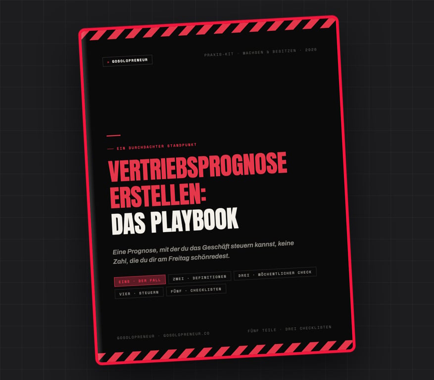 Vertriebsprognose erstellen: Das Playbook, Cover des kostenlosen Leitfadens