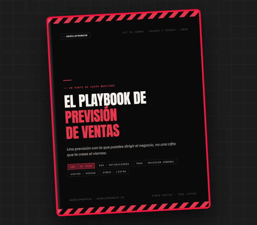 El Playbook de previsión de ventas, portada de la guía gratuita