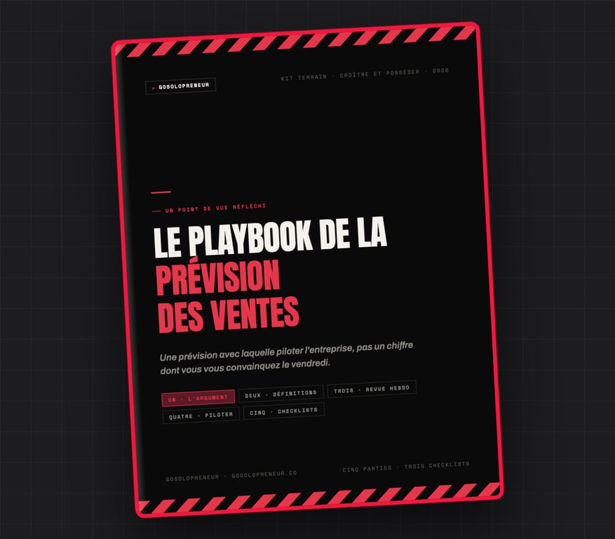 Le Playbook de la prévision des ventes, couverture du guide gratuit
