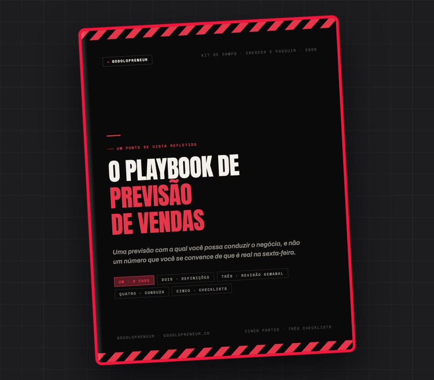 O Playbook de Previsão de Vendas, capa do guia gratuito