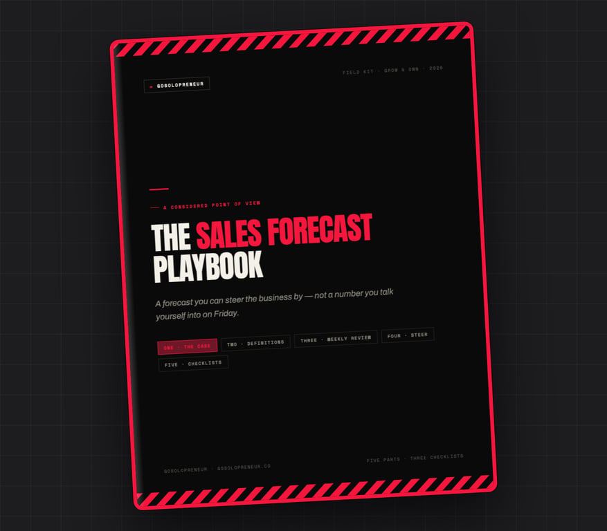 A Sales Forecast Playbook, az ingyenes útmutató borítója