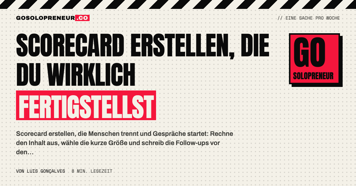 Kostenloser Leitfaden The Scorecard Playbook: Scorecard erstellen, die du wirklich fertigstellst