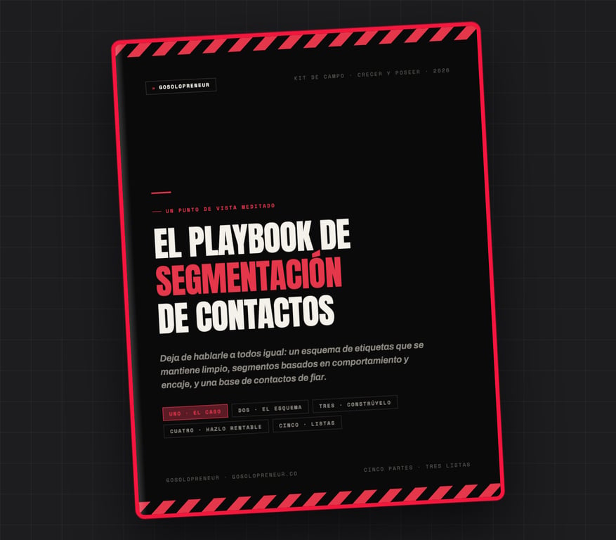 El Playbook de segmentación de contactos, portada de la guía gratuita
