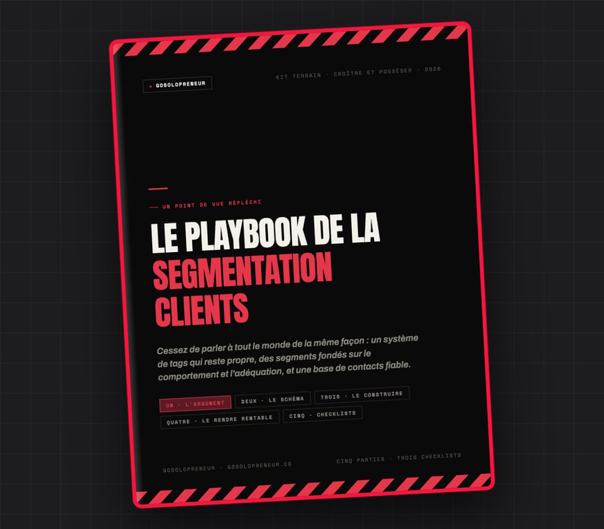 Le Playbook de la segmentation clients, couverture du guide gratuit