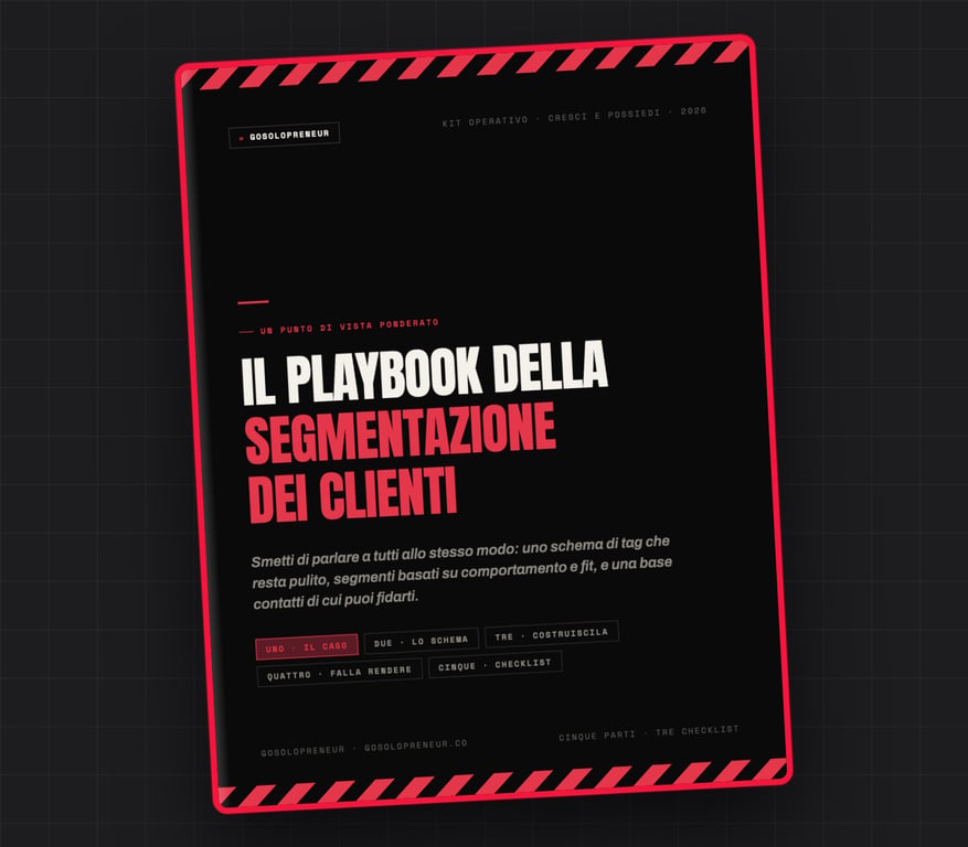 Il Playbook della segmentazione dei clienti, copertina della guida gratuita
