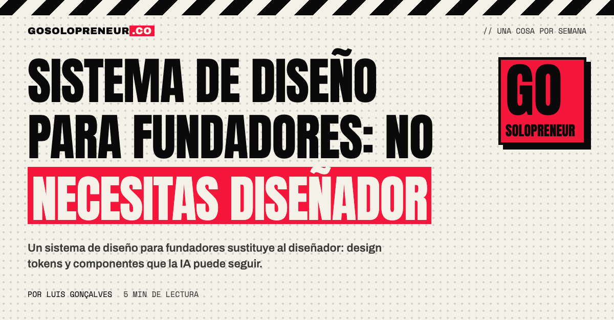 Sistema de diseño para fundadores: tokens y componentes sin necesidad de un diseñador
