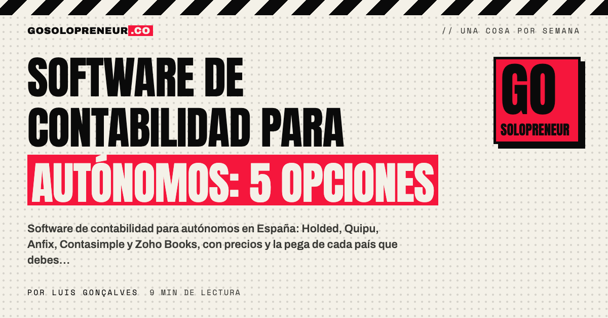 Software de contabilidad para autónomos: opciones comparadas para España