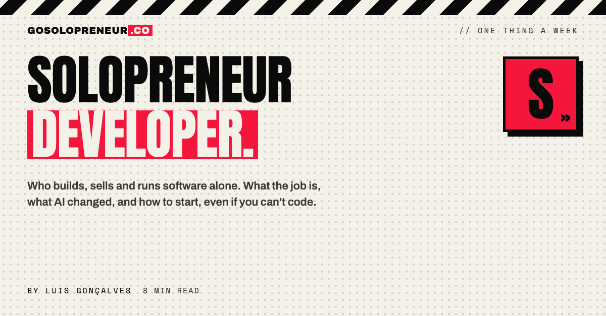 Solopreneur Developer: What It Is and How to Become One