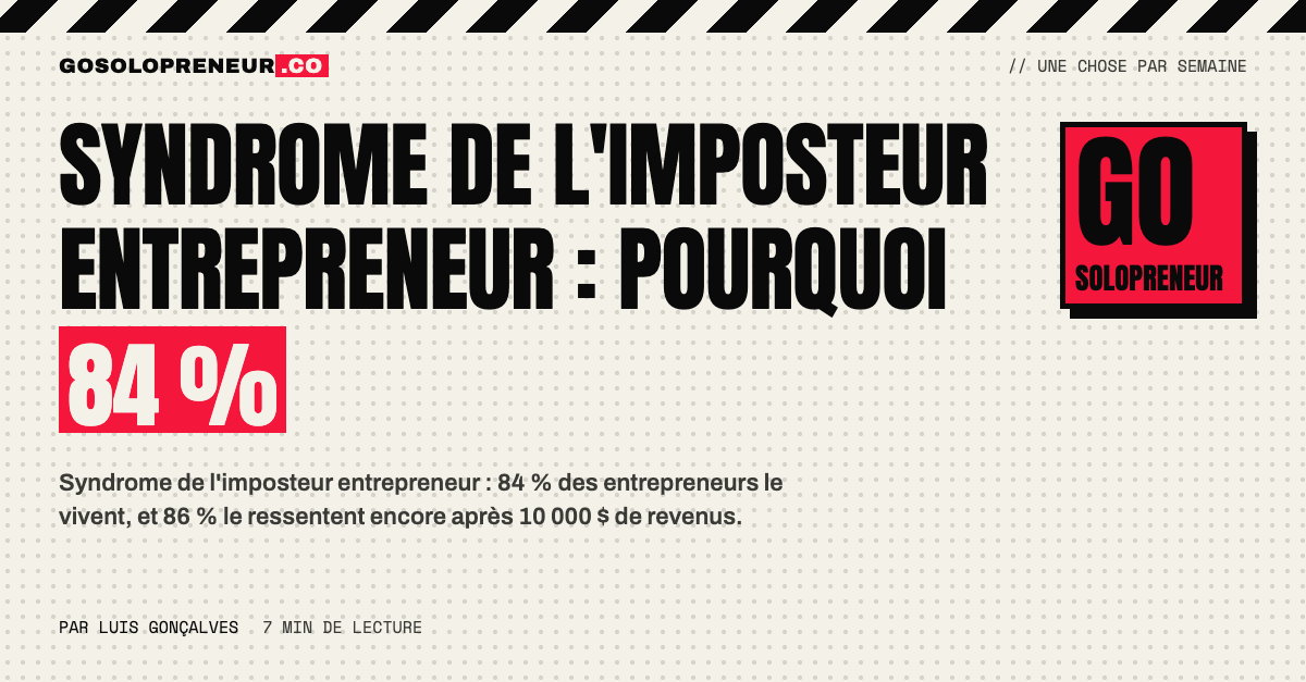 Syndrome de l'imposteur entrepreneur : 84 % des entrepreneurs se sentent fraudeurs