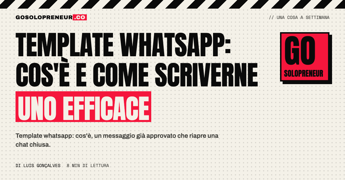 Template WhatsApp: come scriverne uno che ottiene una risposta