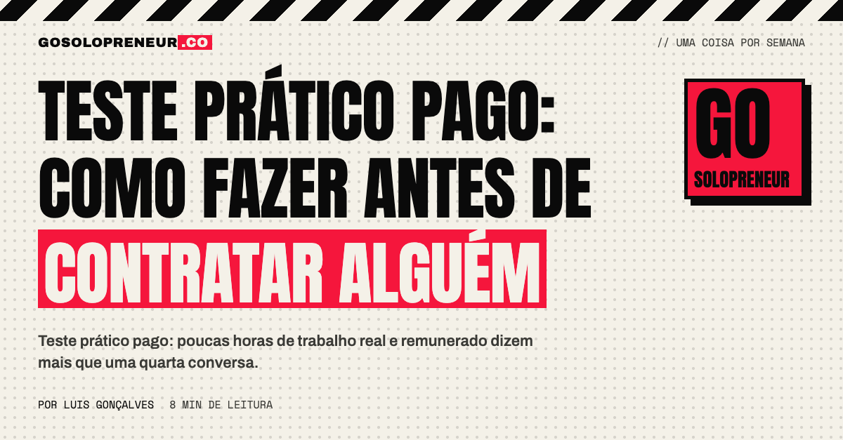 Teste prático pago: como aplicar antes de contratar alguém