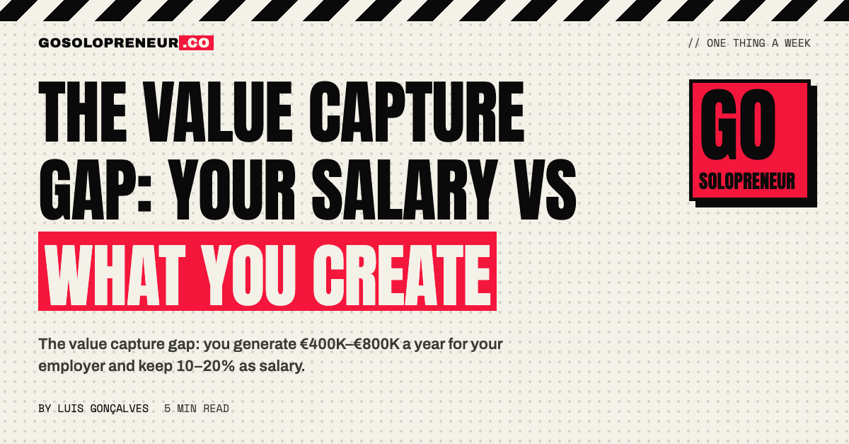 The Value Capture Gap: Your Salary vs What You Create