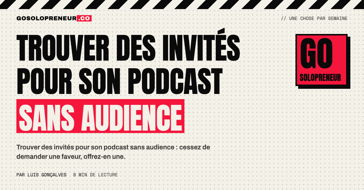 Un animateur de podcast envoie une invitation d'interview à un invité potentiel
