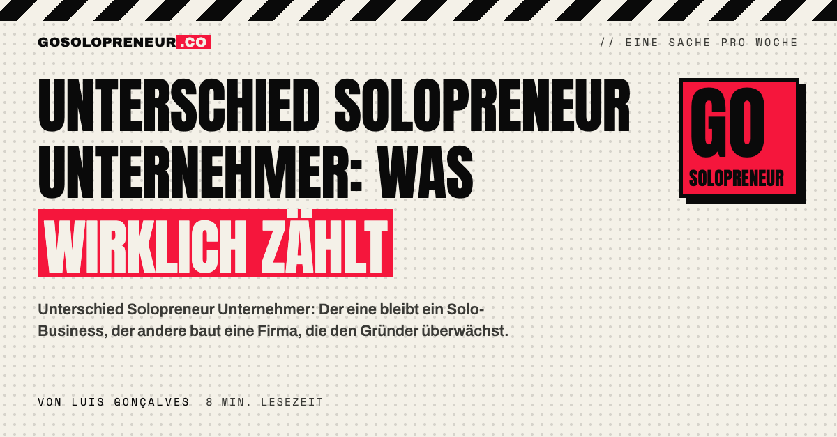 Unterschied Solopreneur Unternehmer: zwei Wege im Vergleich, ein Ein-Personen-Business und ein wachsendes Team
