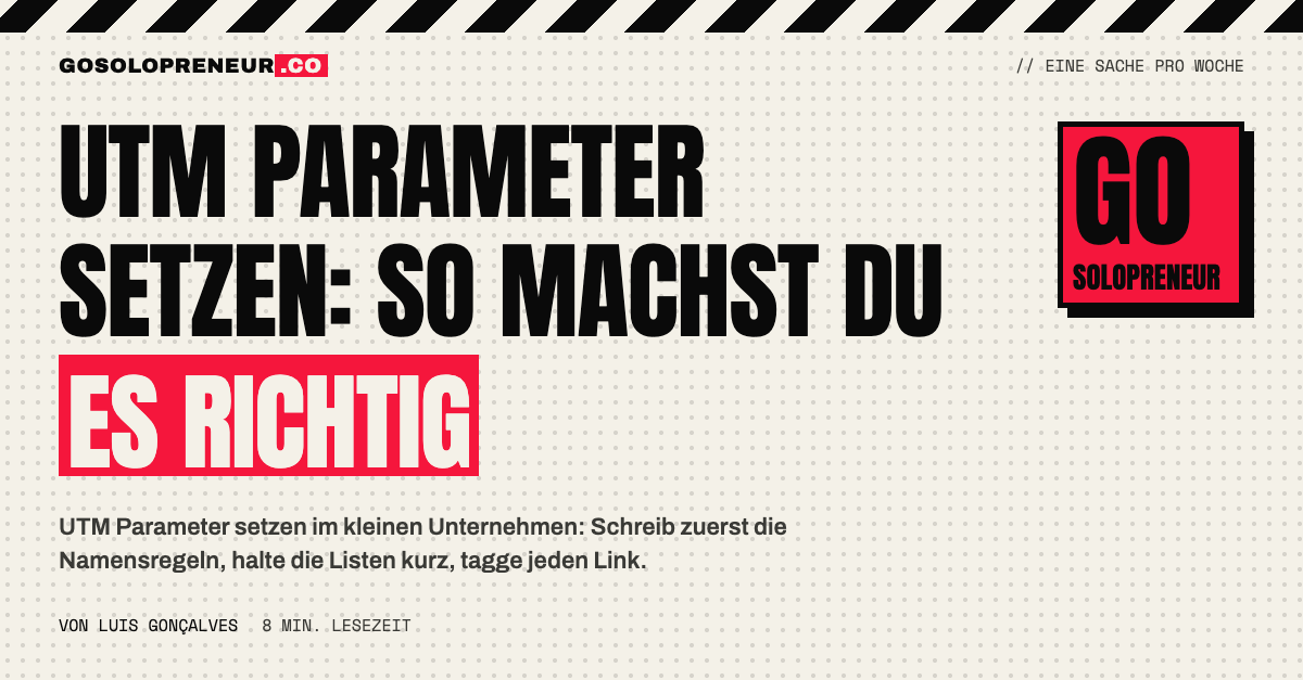 UTM Parameter setzen: Titelbild