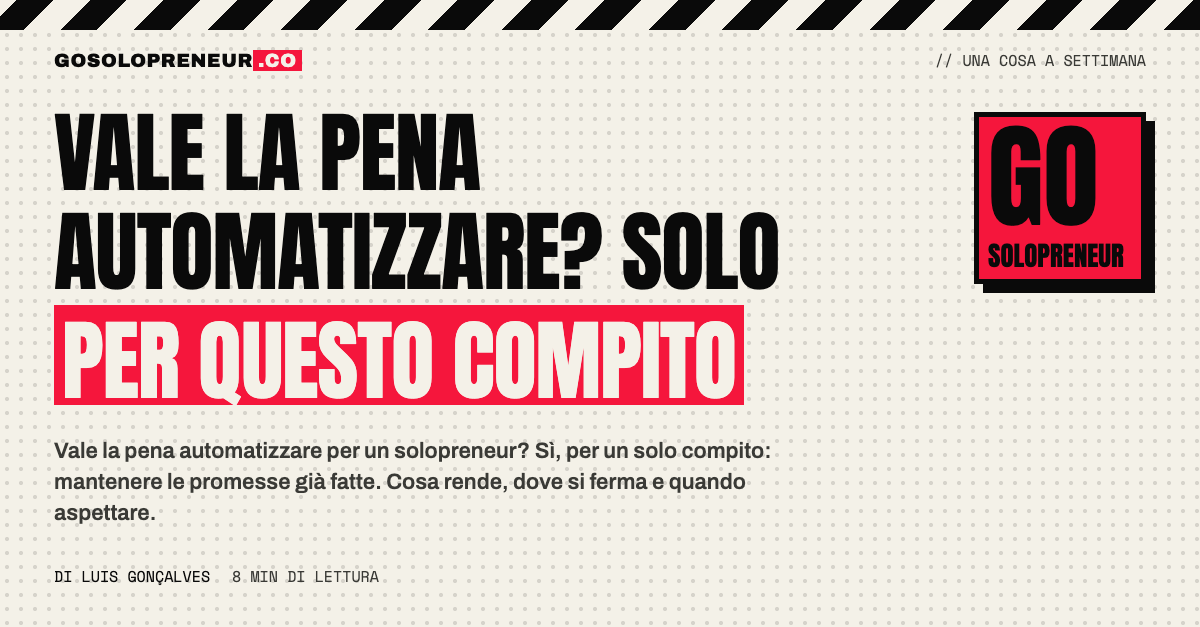 Una persona alla scrivania con un promemoria automatico che mantiene le promesse ai clienti