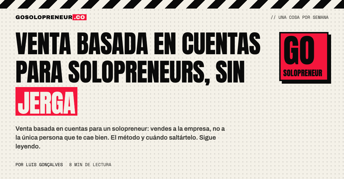 Venta basada en cuentas para solopreneurs: una empresa con varias personas que deciden la compra