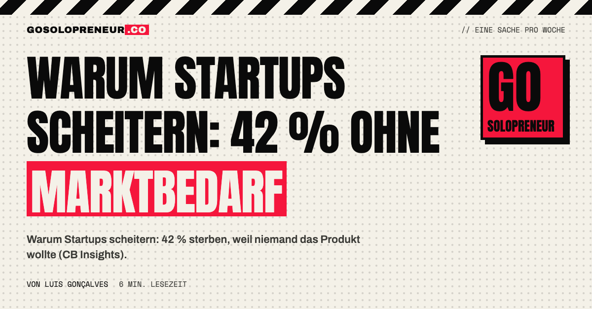 Warum Startups scheitern: 42 % bauten etwas, das niemand wollte