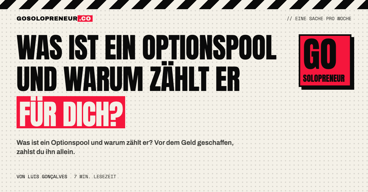 Was ist ein Optionspool: Anteile für künftige Mitarbeiter und wer sie bei einer Finanzierungsrunde bezahlt