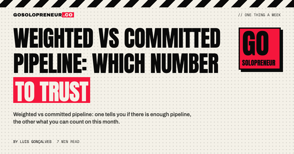Weighted vs Committed Pipeline: Which Number to Trust