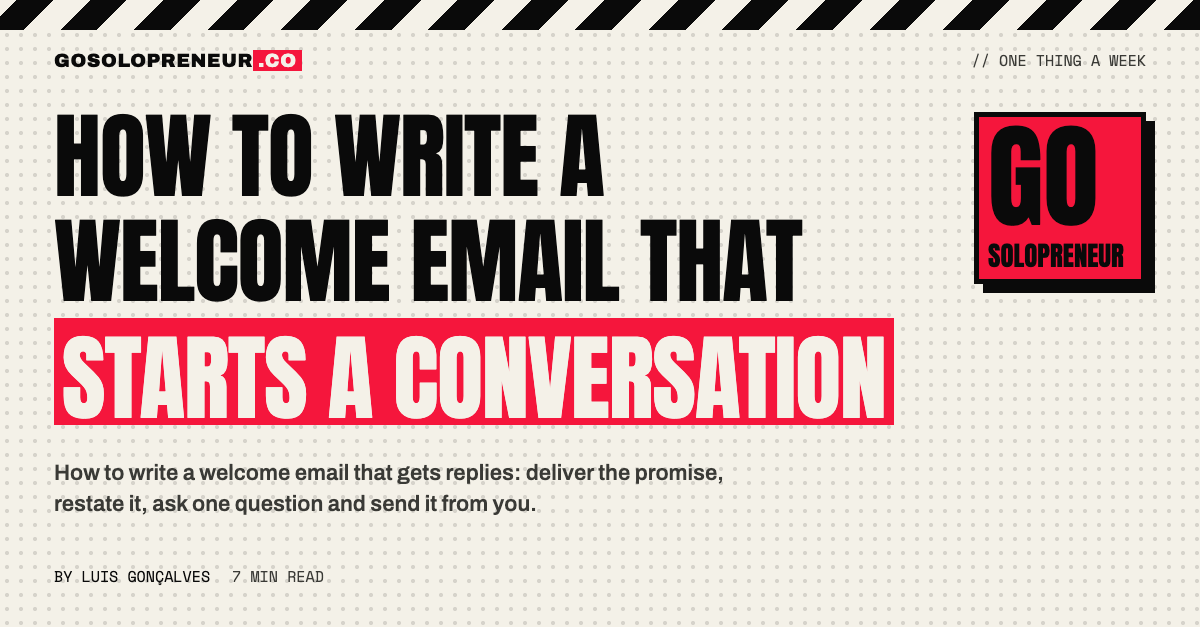 How to Write a Welcome Email That Starts a Conversation