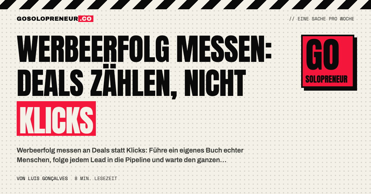 Werbeerfolg messen: zwei Bücher, eines der Plattform und eines mit echten Deals eines Solopreneurs