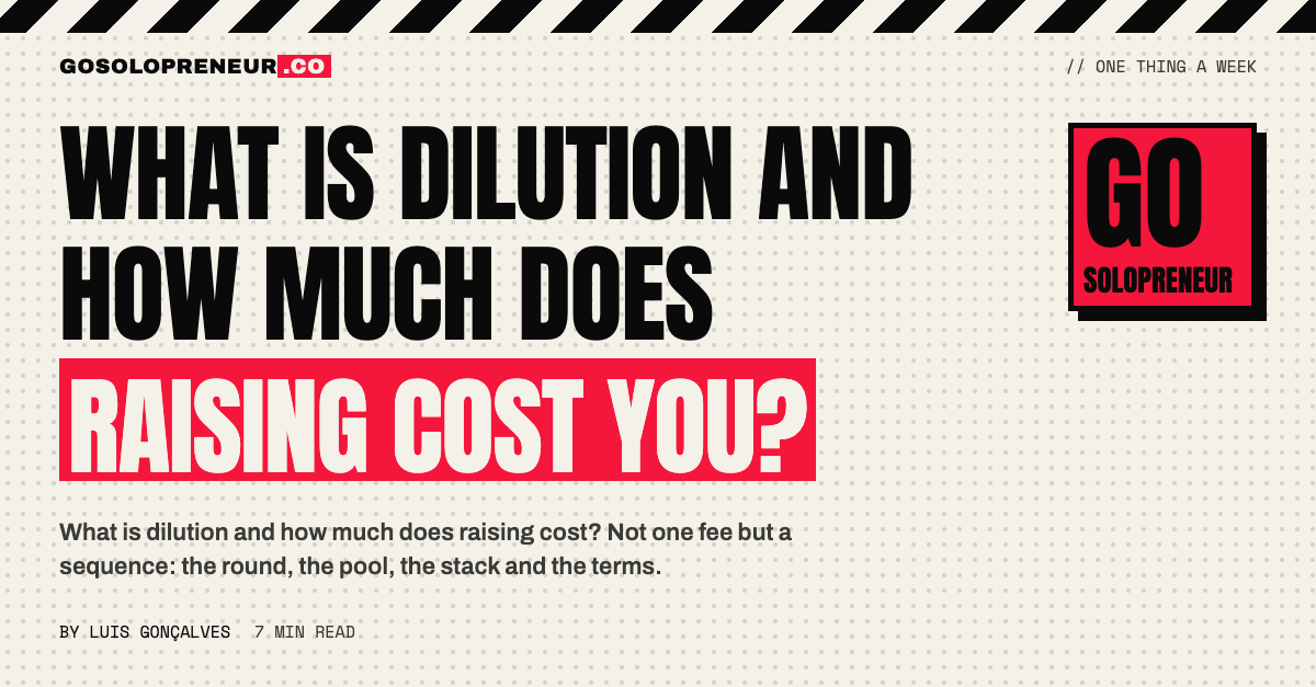 What Is Dilution and How Much Does Raising Cost You?