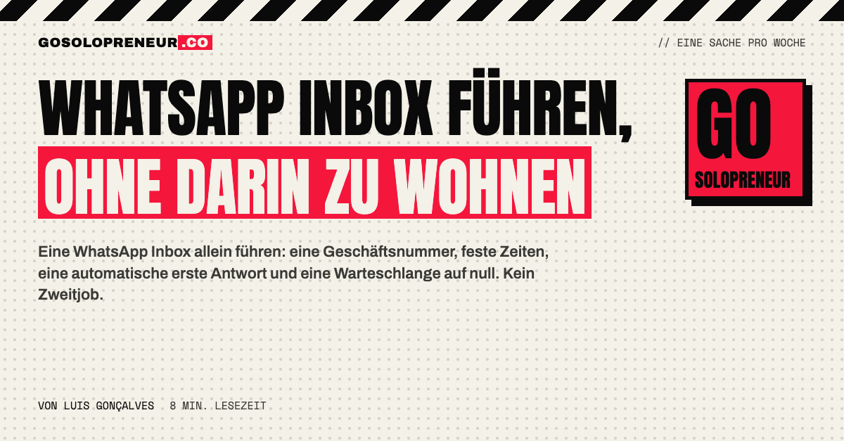 Eine aufgeräumte WhatsApp Inbox auf dem Smartphone mit null ungelesenen Chats
