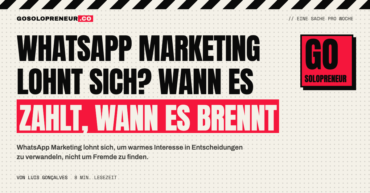 Ein Smartphone mit WhatsApp-Chat, der zeigt, wann sich WhatsApp Marketing lohnt und wann nicht