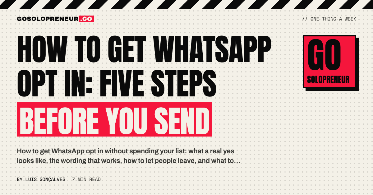 How to Get WhatsApp Opt In: Five Steps Before You Send