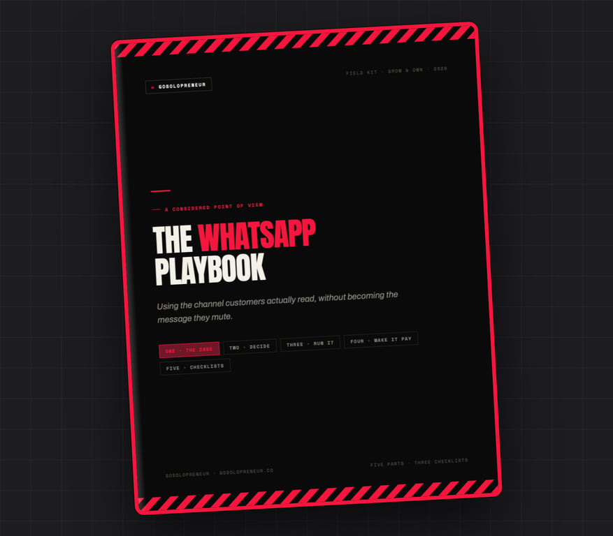 A WhatsApp Playbook, ingyenes útmutató borítója