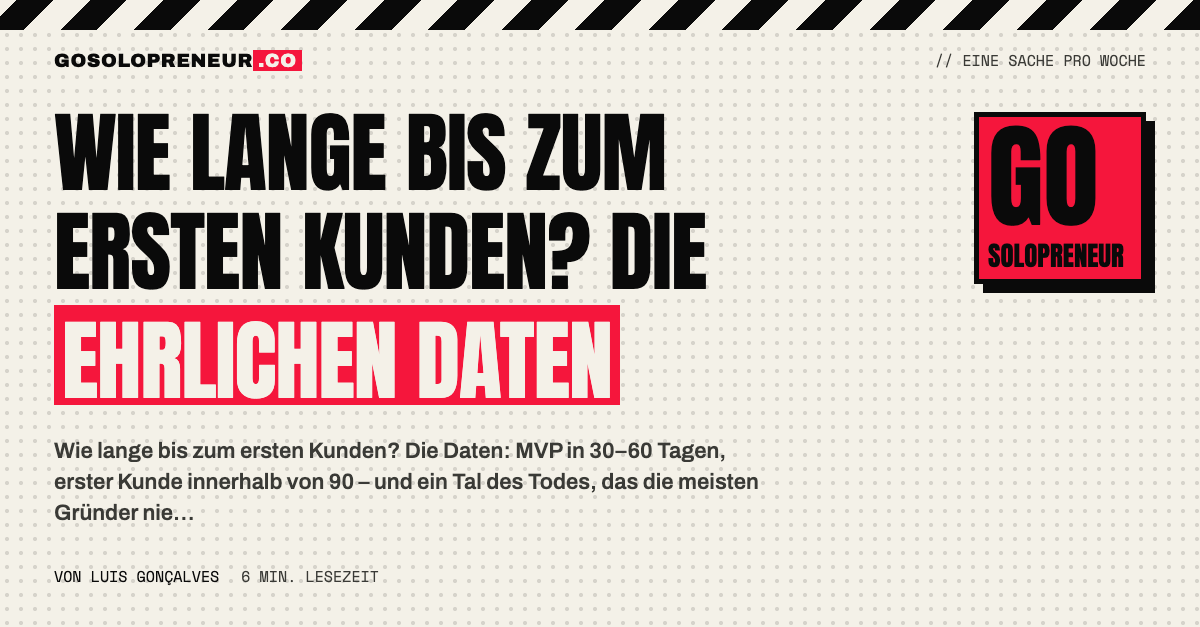 Wie lange bis zum ersten Kunden? Zeitplan vom MVP bis zur Profitabilität