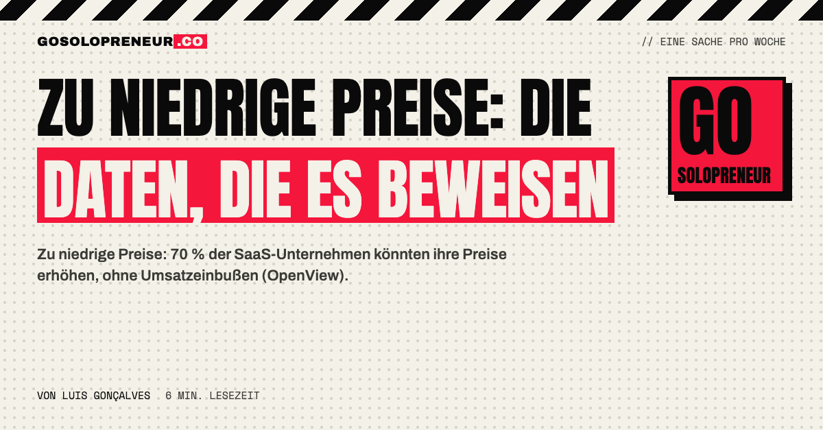 Zu niedrige Preise: Die Daten, die es beweisen – Titelbild