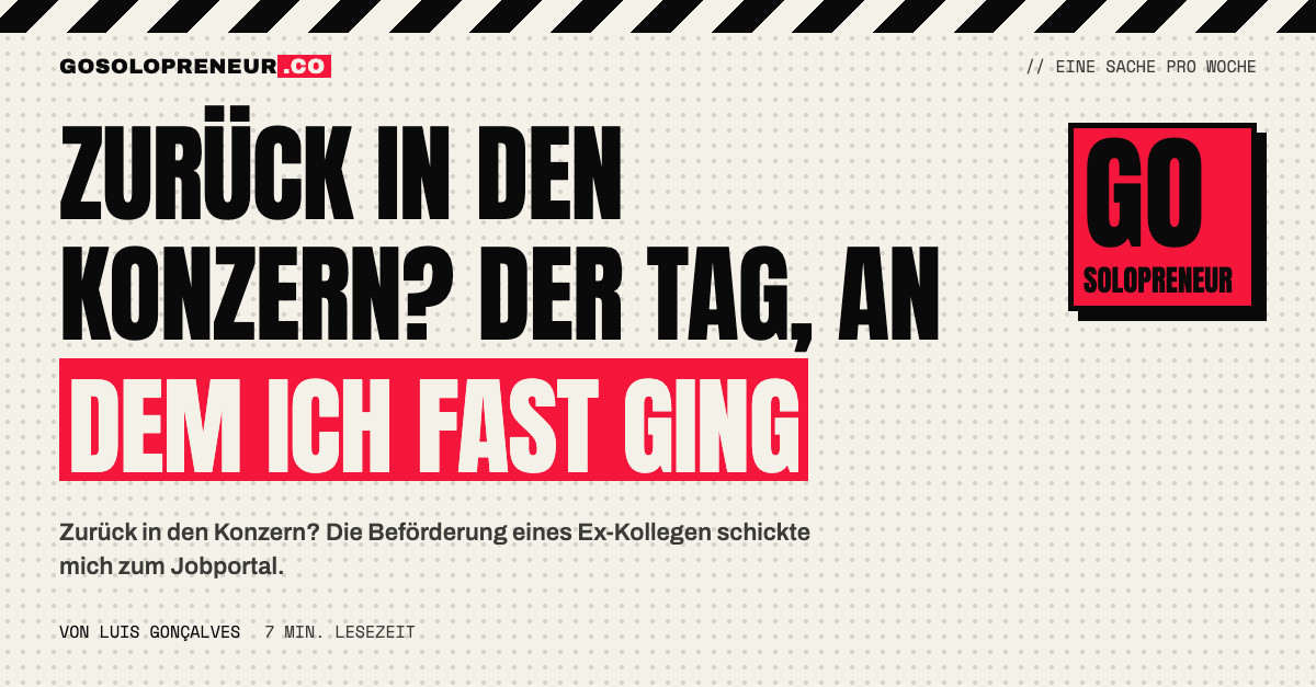 Zurück in den Konzern? Ein Gründer am Küchentisch mit einem Jobportal auf dem Laptop