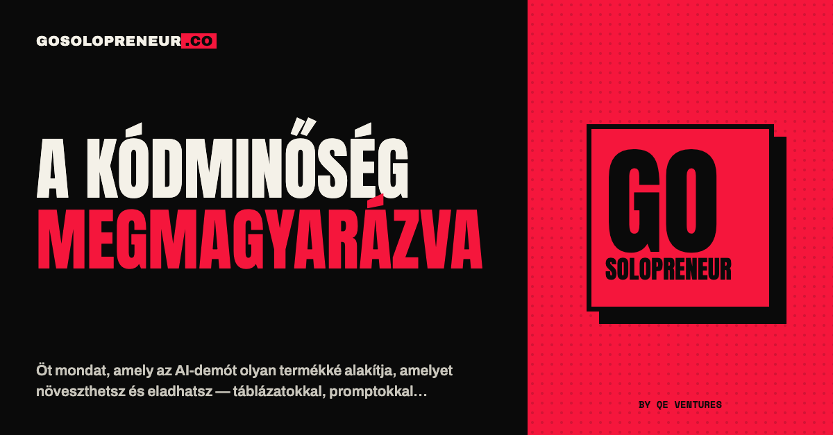 A kódminőség megmagyarázva