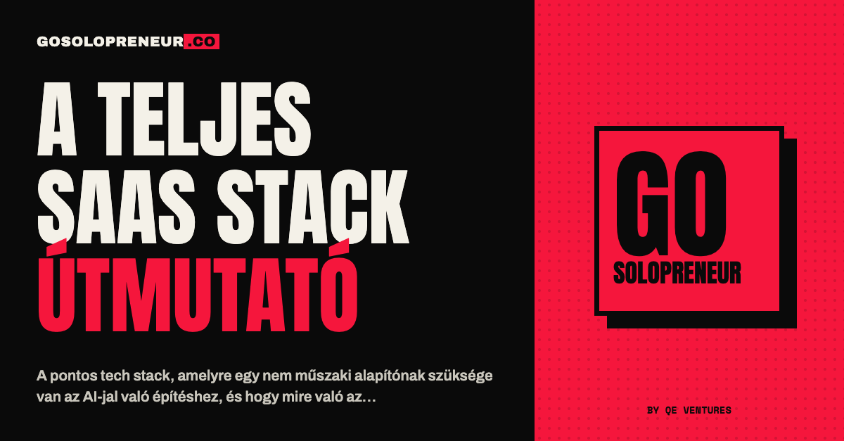 A teljes SaaS stack útmutató