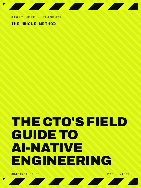 The CTO's Field Guide to AI-Native Engineering