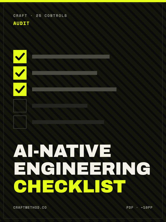 The AI-Native Engineering Checklist