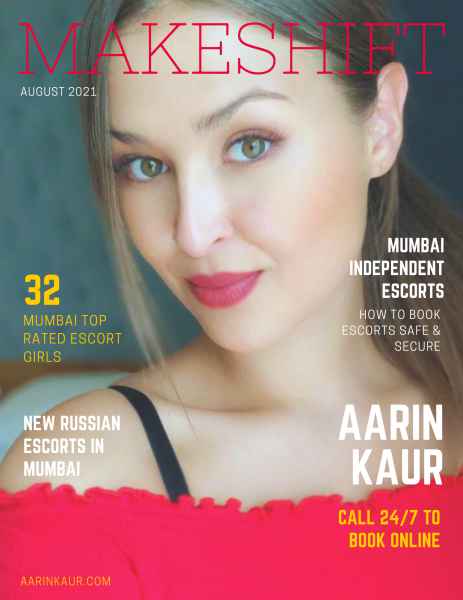 Mumbai Turkish, Uzbek, Ukrainian Escort Aarin Kaur in August 2021 Magazine Cover