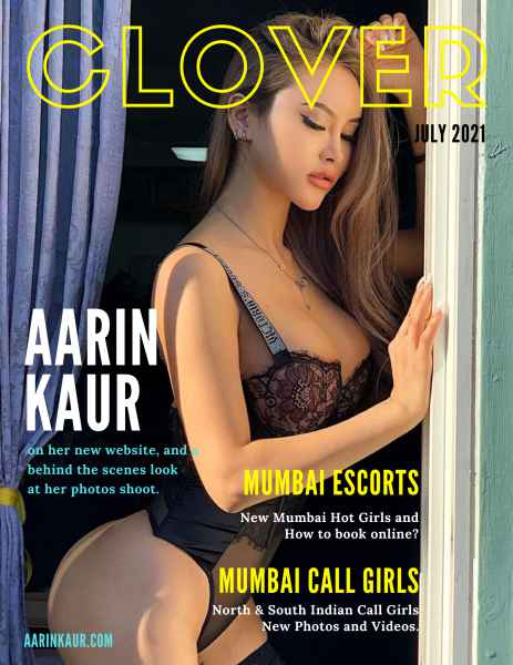Mumbai Sexy Aunty's Mobile Number - Aarin kaur In Magazine in July 2021 Cover