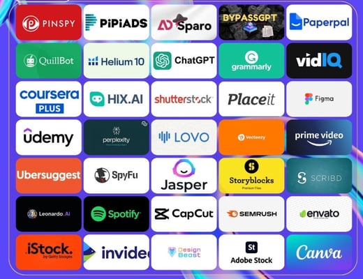 50+ tools (all tools including CHATGPT4)