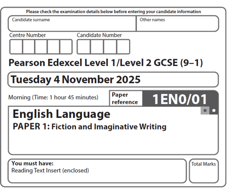 EDEXCEL GCSE ENGLISH LANGUAGE 2025 NOVEMBER PAPERS WITH MARKSCHEMES
