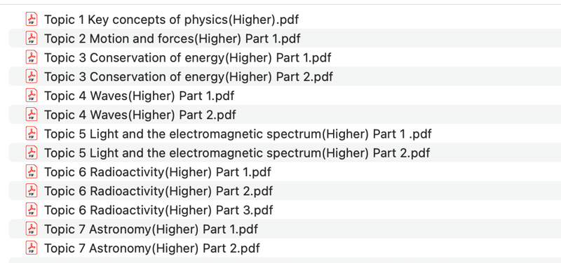 EDEXCEL GCSE PHYSICS TOPIC WISE QUESTIONS