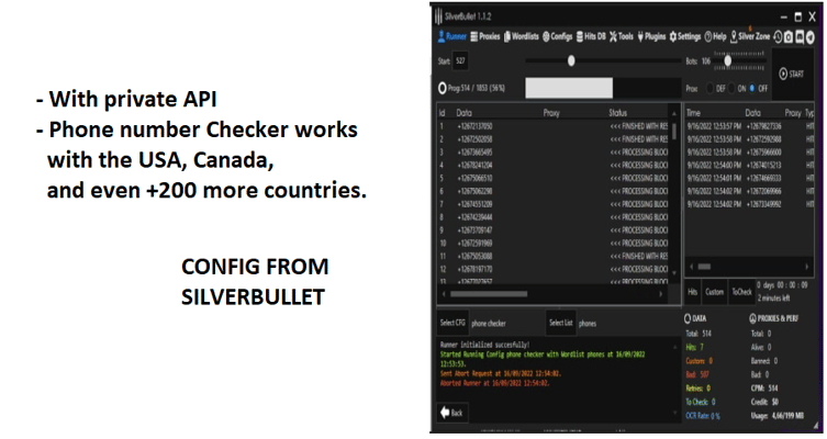 Phone number Checker (validateur) working with All